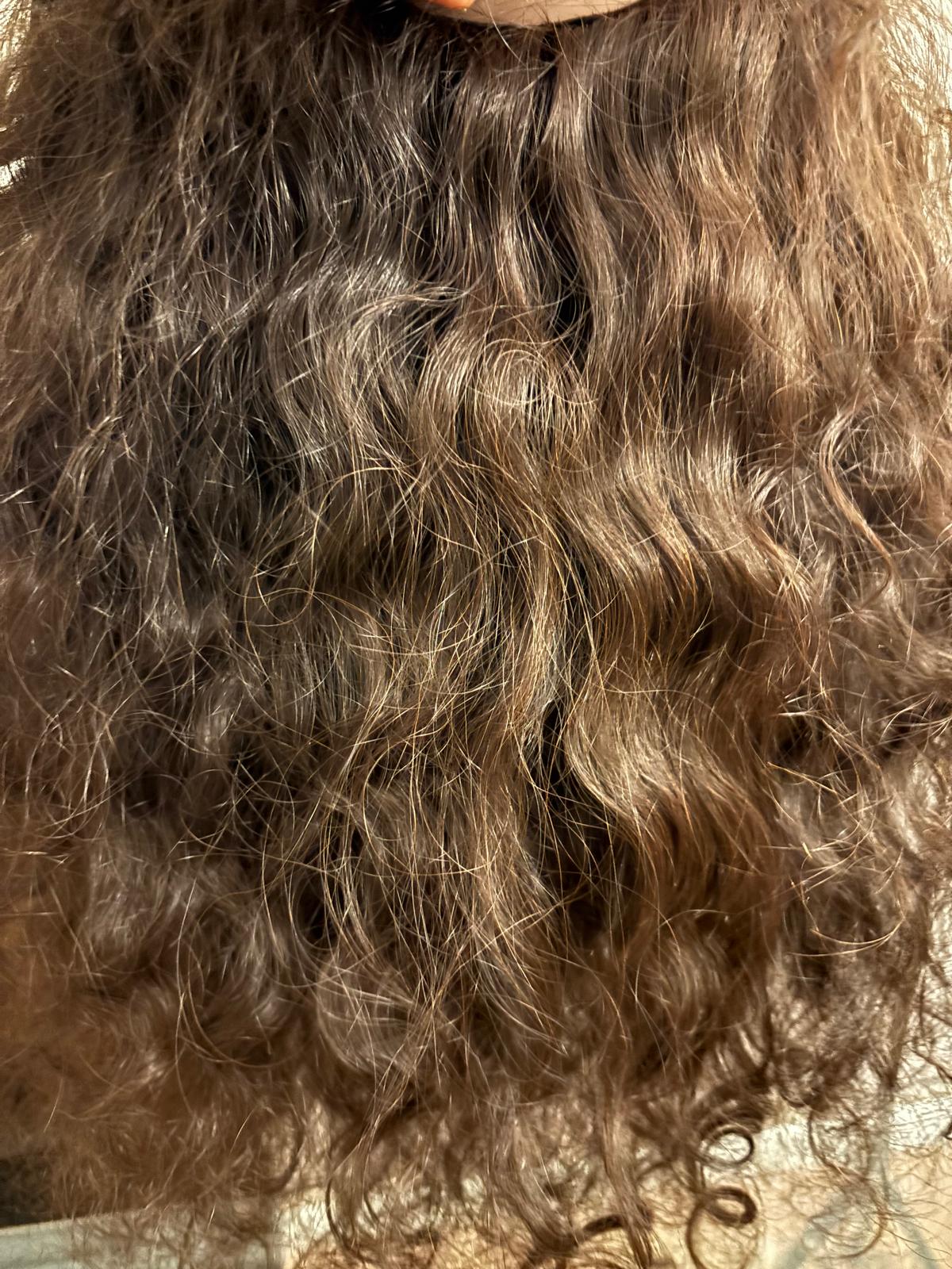perruque natural curly 20' closure 5*5 - vue 3