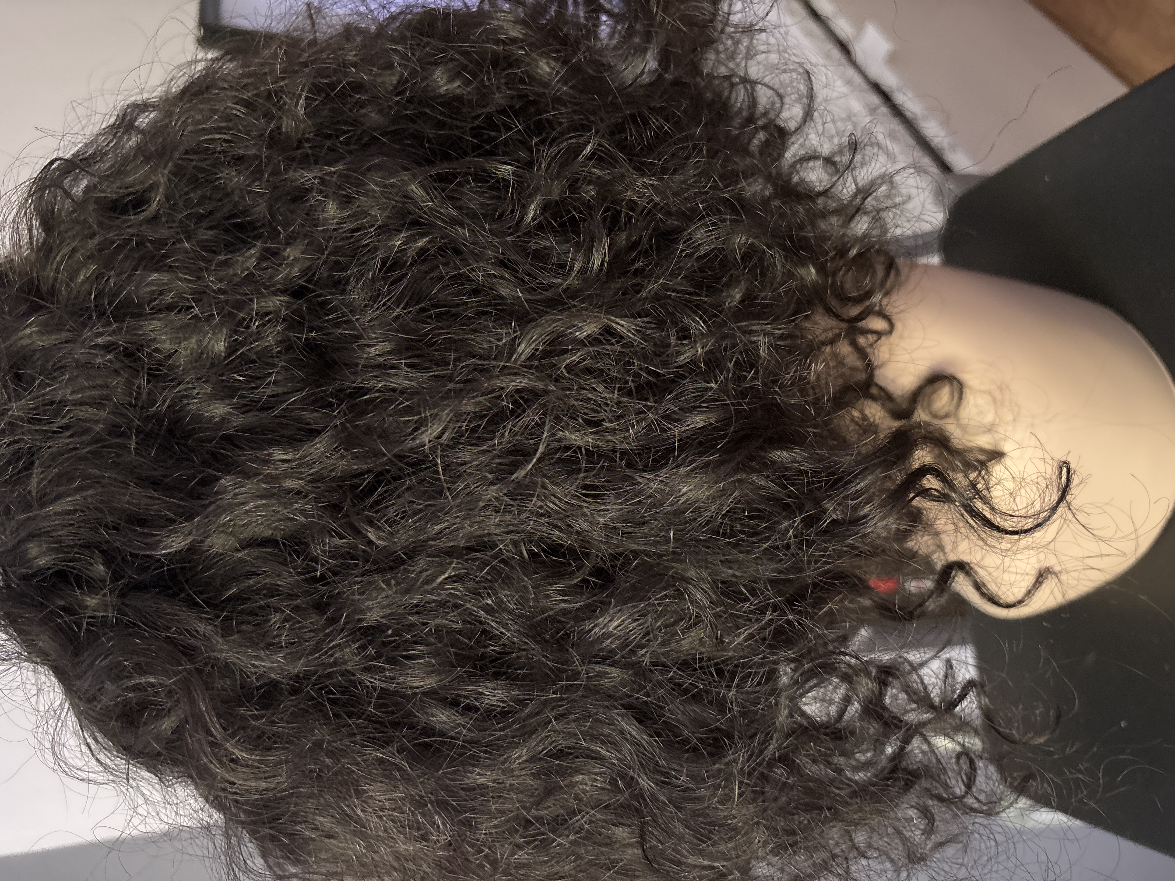 Perruque en U part natural curly 12’ - vue 2