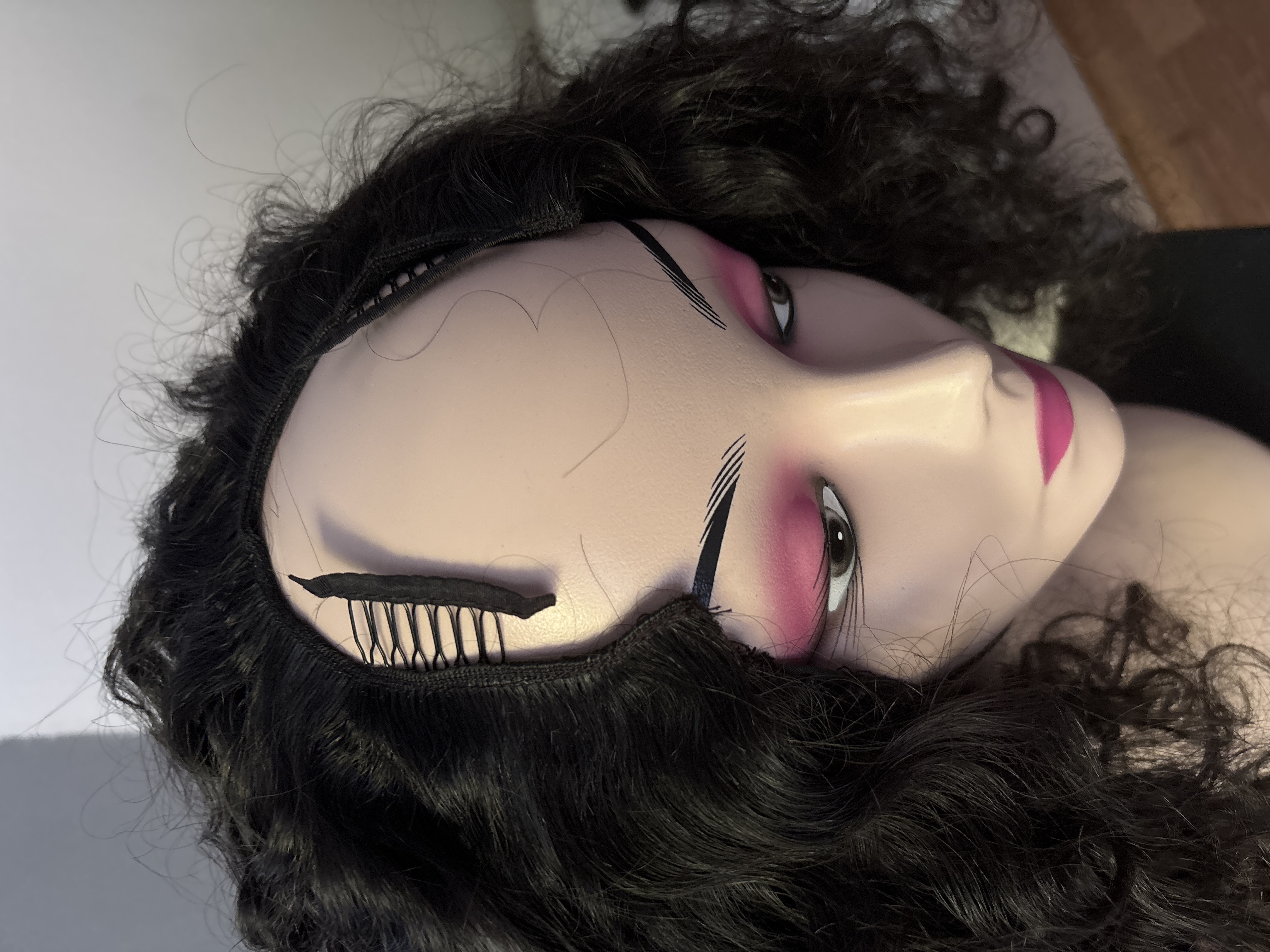 Perruque en U part natural curly 12’ - vue 4