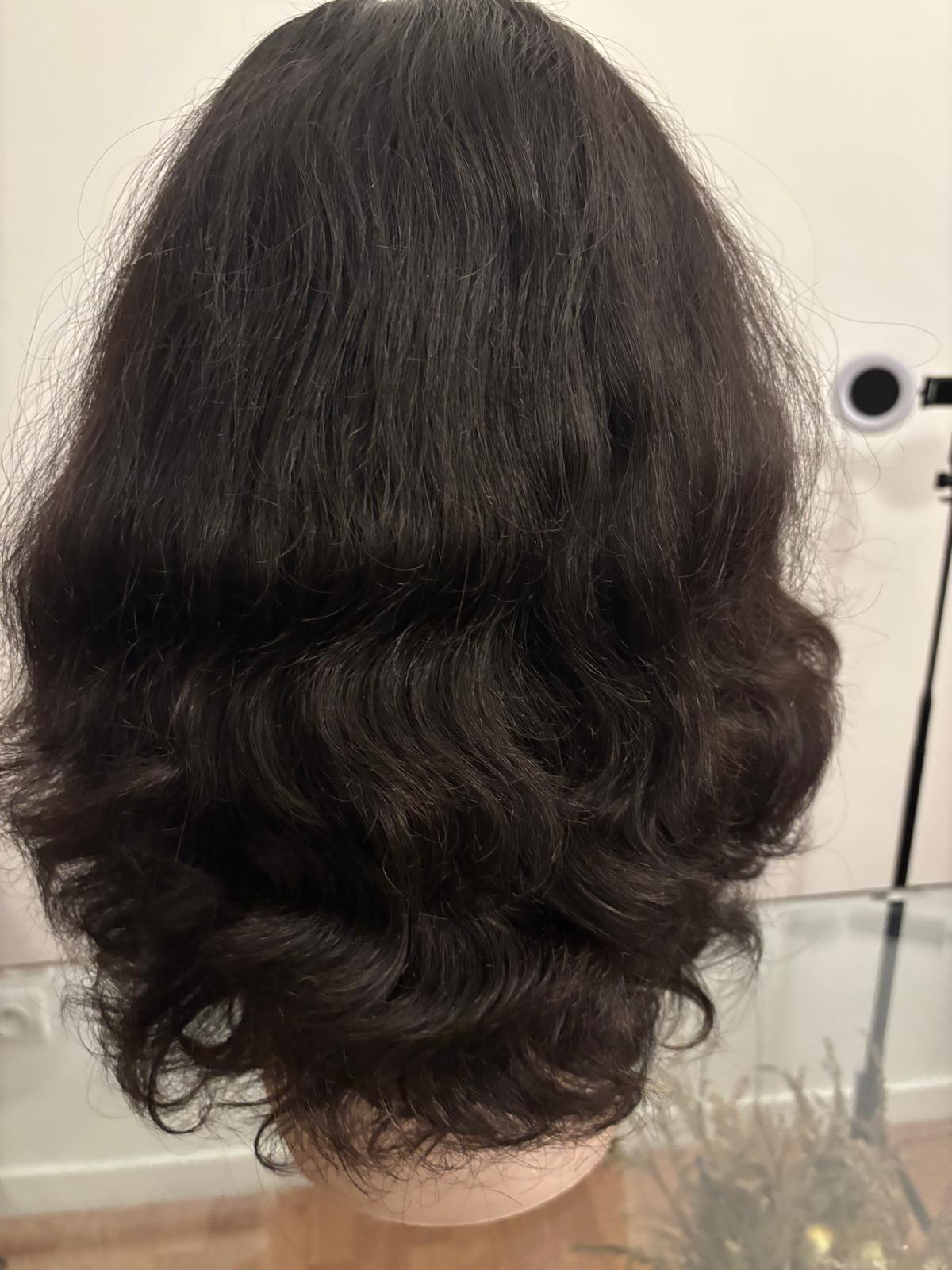 Perruque en double drawn curly 12' - vue 2